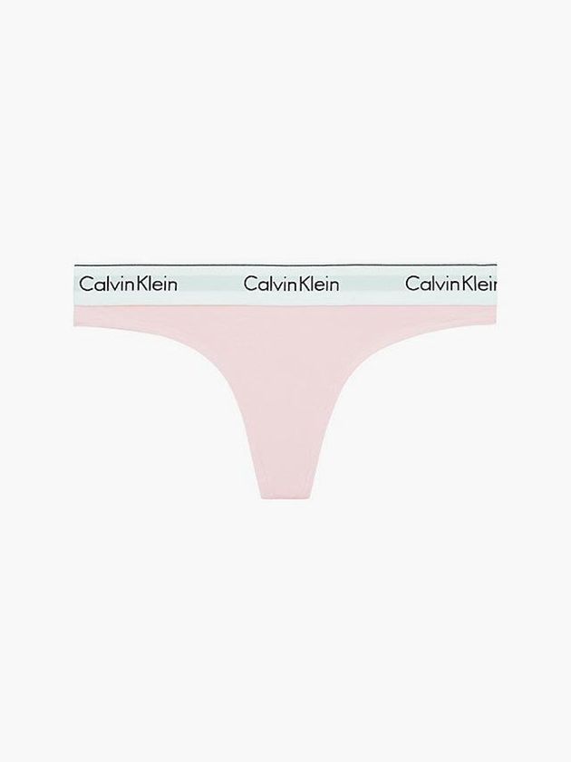 Calvin Klein USA Modern Cotton Womens Thong Pink 7401526-LH